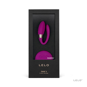 LELO Tiani 2 - Cerise, Black or Deep Rose, Hands Free Remote Controlled couples massager vibrator