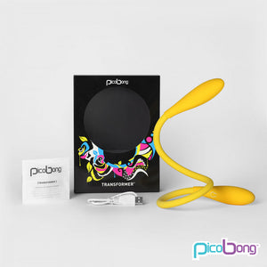 Double Ended 'PicoBong Transformer' Yellow Vibrator NOVELTIES Entrenue   