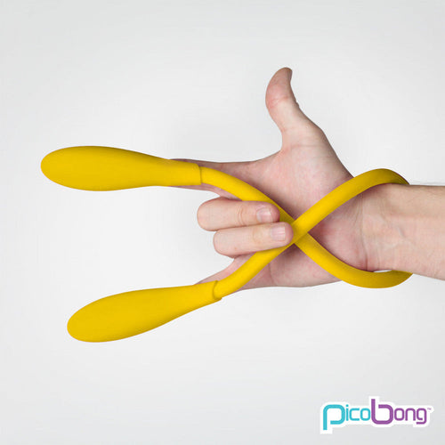 Double Ended 'PicoBong Transformer' Yellow Vibrator NOVELTIES Entrenue Yellow PicoBong  