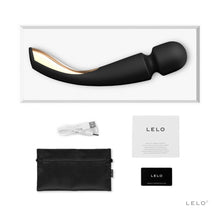 Load image into Gallery viewer, Vibration Wand Massager Large Vibrator &#39;LELO &#39;Smart Wand 2&#39; Black, Aqua &amp; Rose Massager Entrenue Vibration Wand Massager &#39;LELO Smart Wand 2 Large - Black  