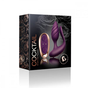 Couples sex Anal Vaginal & Penis Vibrator with remote dual Stimulation Black or burgundy cocktail vibrator rocks off