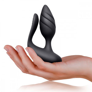 Couples sex Anal Vaginal & Penis Vibrator with remote dual Stimulation Black or burgundy cocktail vibrator rocks off