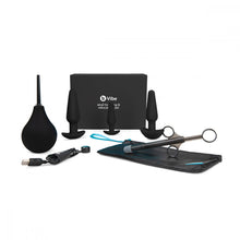 Load image into Gallery viewer, Butt Plug, Anal Play Cleaning and Training Set by B-Vibe Black Set Massager