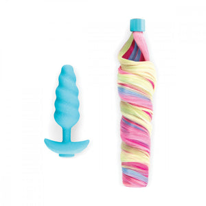 Vibrating Butt Plug by B-vibe with detachable tail