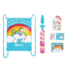 Load image into Gallery viewer, Unicorn Vibrating Butt Plug B-vibe detachable tail