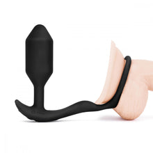 Load image into Gallery viewer, B-Vibe Snug &amp; Tug medium Vibrator Butt Plug for couples