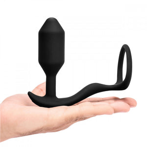 B-Vibe Snug & Tug medium Vibrator Butt Plug for couples