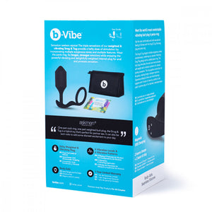 B-Vibe Snug & Tug extra large xl Vibrator Butt Plug for couples package