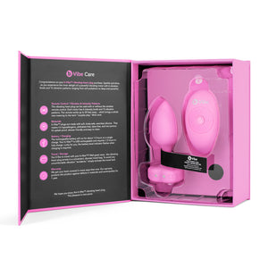 B-Vibe Pink Vibrating Heart Butt Plug with remote Medium Large vibrators Pink Topaz Small Med  