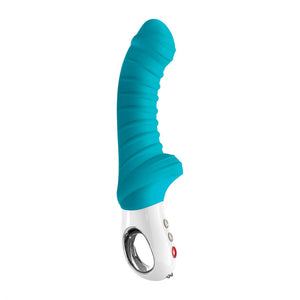 Fun Factory 'Tiger G5' Toy- India Red, Violet Purple, Petrol Blue & Black FREE GIFT! Massager Entrenue 'Fun Factory' Tiger G5 in Petrol Blue, Bath Toy, Waterproof, Click Rechargeable (pg)  