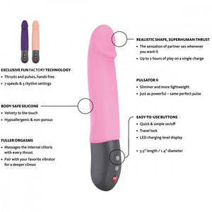 Thrusting vagina sex toy g-spot motion masturbation thruster Fun Factory 'Stronic Real' Waterproof