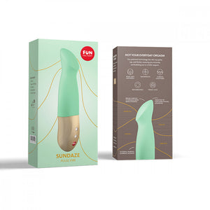 Sundaze thrusting g-spot vagina Vibe Pistachio Green Pulsing, Stroking Tapping Vibrator Fun Factory