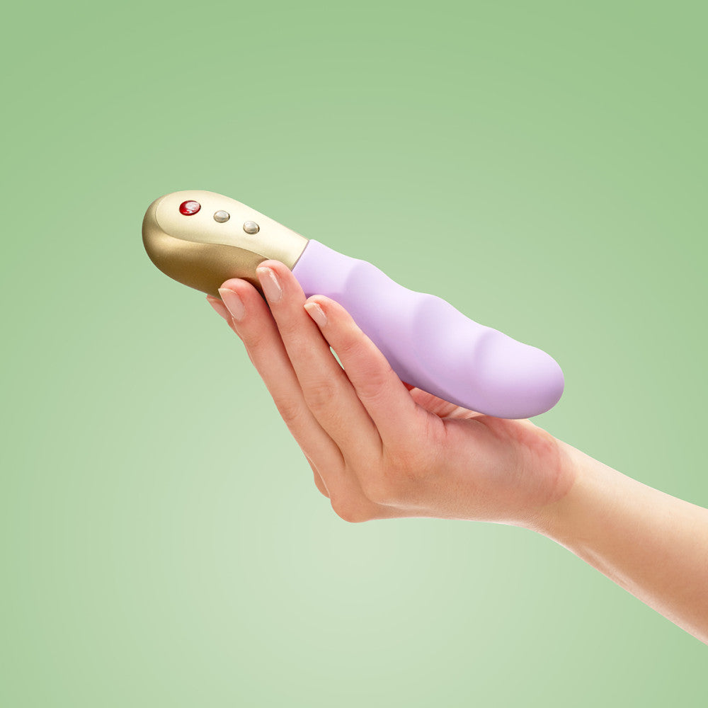 thrusting petite vibrator waterproof penetration sex toy fun factory pastel lilac purple stronic petite