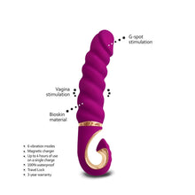 Load image into Gallery viewer, GVibe vibrator Gjack 2waterproof, bath tub vibrator, hot-tub vibrator, clit vibrator with handle, re-chargeable with bio-skin, g-spot mini