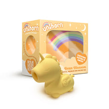 Load image into Gallery viewer, unihorn unicorn sex toy vibrator yellow waterproof bath clit sucking tongue new!
