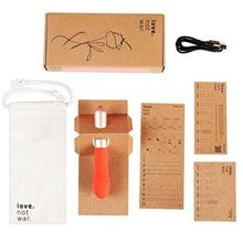 Load image into Gallery viewer, The &#39;Grá&#39; Orange Vibrator Massager, &#39;Love Not War&#39; Brand