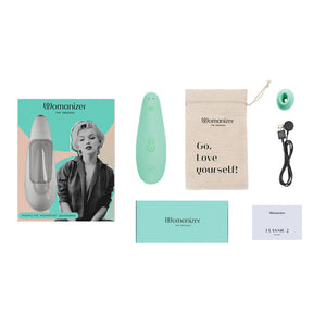 Marilyn Monroe Womanizer pleasure air clit stimulator clitoral sex vibrator mint blue special edition