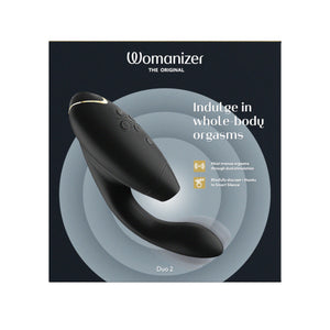 Womanizer duo 2 air clitoral stimulator powerful g-spot vibrator pleasure air black