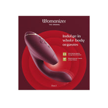 Load image into Gallery viewer, Womanizer duo 2 air clitoral stimulator powerful g-spot vibrator pleasure air Bordeaux red