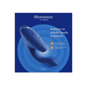 Womanizer duo 2 air clitoral stimulator powerful g-spot vibrator pleasure air Blueberry