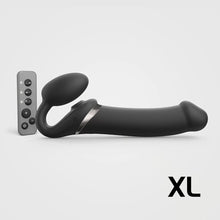 Load image into Gallery viewer, strap on lesbian extra large vibrator pegging black strap-on-me