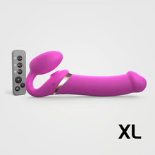 Load image into Gallery viewer, strap on lesbian extra large vibrator waterproof pegging pink strap-on-me rechargeable