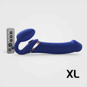 strap on lesbian extra large vibrator waterproof pegging blue strap-on-me rechargeable