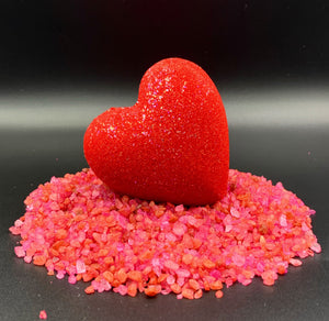 Heart Bath Bombs, Pink Heart Individuals 'Pink Unicorn' CUPIDS COURT HEART BOMBS It's the Bomb   