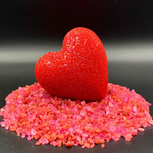 Heart Bath Bombs 'Black Velvet' CUPIDS COURT HEART BOMBS It's the Bomb   