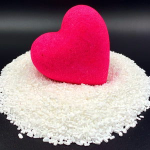 Pink Heart Bath Bombs Vivid Pink 'Unicorn'  