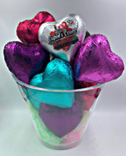 Load image into Gallery viewer, Heart Bath Bombs, &#39;Party Hearty&#39; White w/ Sprinkles CUPIDS COURT HEART BOMBS It&#39;s the Bomb 7 Assorted Hearts. 1 of every color  