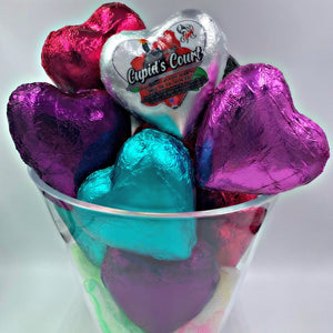 Heart Bath Bombs, Aqua 'Ecstasy' CUPIDS COURT HEART BOMBS It's the Bomb 1 of every color. 7 Hearts  