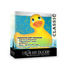 Load image into Gallery viewer, Duckie Black Paris Massager Bath Toy Duck bath massager It&#39;s the Bomb   