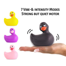 Load image into Gallery viewer, Duckie Black Paris Massager Bath Toy Duck bath massager It&#39;s the Bomb   