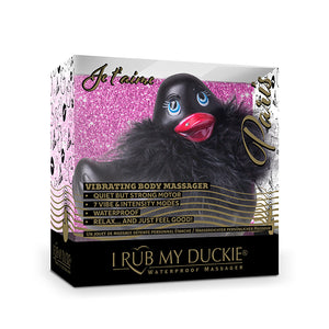 Duckie Black Paris Massager Bath Toy Duck bath massager It's the Bomb   