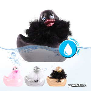 Duckie Black Paris Massager Bath Toy Duck bath massager It's the Bomb   