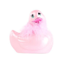 Load image into Gallery viewer, Duckie Paris Pink Vibration Massager Bath Toy Bath &amp; Body It&#39;s the Bomb Classic Pink Duckie Paris &#39;I Rub My Duckie® Duck Massager  