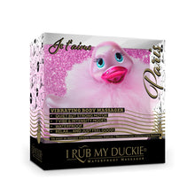 Load image into Gallery viewer, Duckie Black Paris Massager Bath Toy Duck bath massager It&#39;s the Bomb   