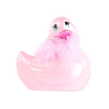 Load image into Gallery viewer, Duckie Gorgeous Gold Paris Vibration Massager Bath Toy Massager It&#39;s the Bomb Classic Pink Duckie Paris &#39;I Rub My Duckie® Duck Massager  
