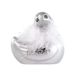 Duckie Gorgeous Gold Paris Vibration Massager Bath Toy Massager It's the Bomb Sparkling Silver Duckie Paris 'I Rub My Duckie® Duck Massager  