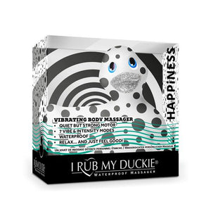 Duckie Black w/Yellow Dots Massager Bath Toy Bath & Body It's the Bomb   