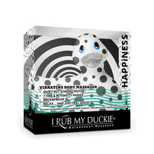 Load image into Gallery viewer, Duckie White w/ Black Dots, Massager Bath Toy Bath &amp; Body It&#39;s the Bomb   