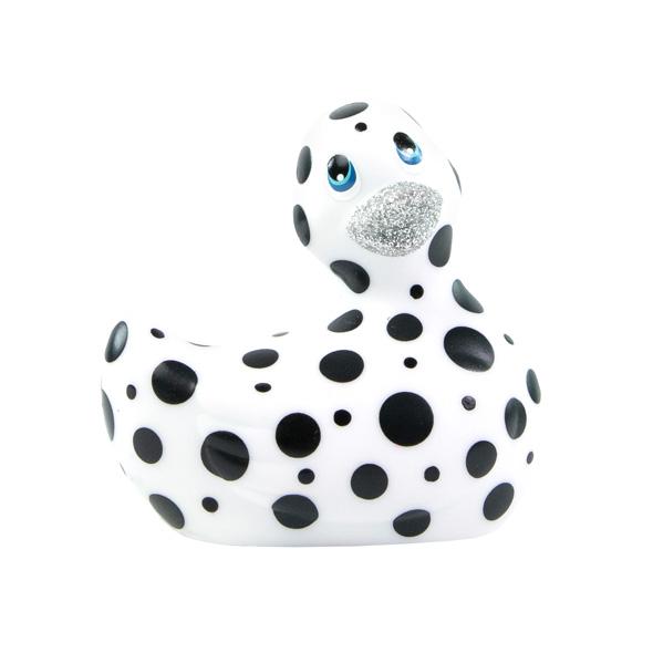 Duckie White w/ Black Dots, Massager Bath Toy Bath & Body It's the Bomb White Duck Black Polka Dots  