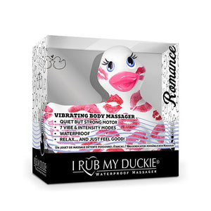 Duckie Royal Blue w/ Pink Hearts & Kisses, Romance Bath & Body It's the Bomb   