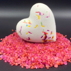 Heart bath bomb With Sprinkles 'Party Hearty'  