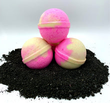 Load image into Gallery viewer, Breast Cancer Awareness Pink &amp; Yellow Bath Bombs Made in the USA All Natural BATH BOMB GIFT SETS It&#39;s the Bomb 1 Breast Cancer Awareness Pink Bath Bomb No Bath Bomb Labels 
