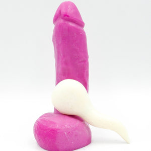 Stroker Jr. Penis Soap & Spermie; Pink, Black, Purple or Blue WHIMSICAL & NAUGHTY Dirty Clean Fun Pink Stroker JR' Adult Penis Party Soap & Sperm 'Spermie' Soap  
