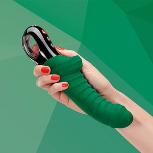 Fun Factory emerald green tiger vibrator Jewels massager AWARD-WINNING