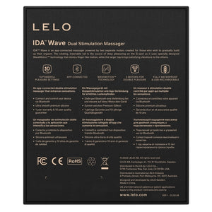 Lelo Ida Wave-App Controlled Coral Red or Black (Cell Phone Controlled) app controlled vibrator