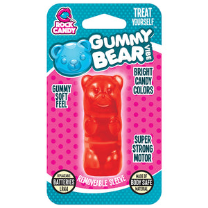Gummy Bear Vibrator Massager - Blue - New! by Rock Candy Massager Holiday Vibrator Gummy Bear Red Massager  